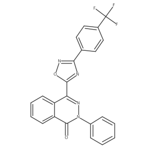 2-phenyl-4-{3-[4-(trifluoromethyl)phenyl]-1,2,4-oxadiazol-5-yl}phthalazin-1(2H)-one Structure