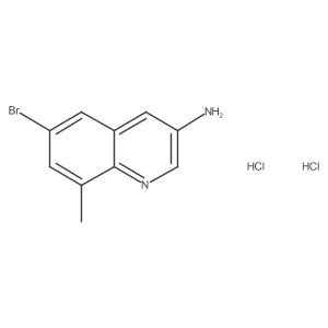 3-Amino-6-bromo-8-methylquinoline dihydrochloride结构式
