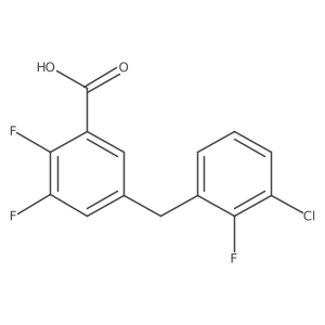 5-(3-Chloro-2-fluorobenzyl)-2,3-difluorobenzoic acid结构式