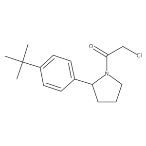 1-[2-(4-Tert-butylphenyl)pyrrolidin-1-yl]-2-chloroethan-1-one Structure