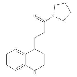 1-(Pyrrolidin-1-yl)-3-(1,2,3,4-tetrahydroquinolin-4-yl)propan-1-one结构式