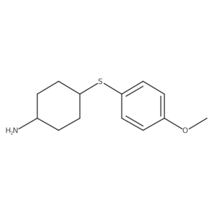 4-[(4-Methoxyphenyl)sulfanyl]cyclohexan-1-amine Structure