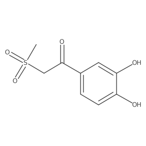 1-(3,4-Dihydroxyphenyl)-2-(methylsulfonyl)ethanone结构式