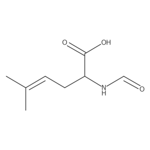 2-Formamido-5-methylhex-4-enoic acid Structure