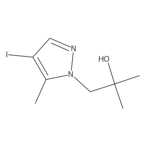 1-(4-iodo-5-methyl-1H-pyrazol-1-yl)-2-methylpropan-2-ol Structure