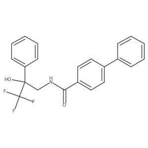 N-(3,3,3-trifluoro-2-hydroxy-2-phenylpropyl)-[1,1'-biphenyl]-4-carboxamide Structure