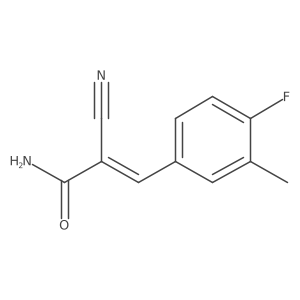 2-Cyano-3-(4-fluoro-3-methylphenyl)prop-2-enamide Structure
