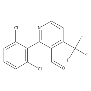 2-(2,6-Dichlorophenyl)-4-(trifluoromethyl)nicotinaldehyde Structure