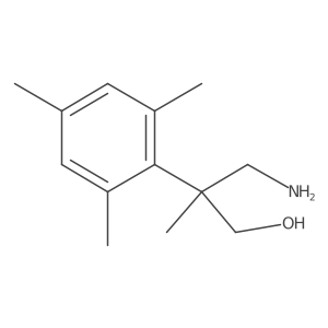 3-Amino-2-methyl-2-(2,4,6-trimethylphenyl)propan-1-ol结构式