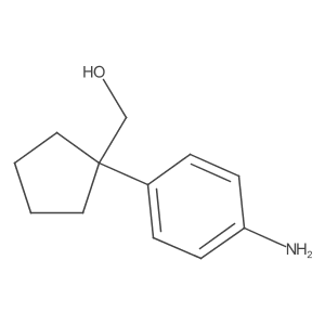 [1-(4-Aminophenyl)cyclopentyl]methanol结构式
