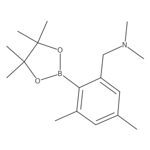 N,N,3,5-Tetramethyl-2-(4,4,5,5-tetramethyl-1,3,2-dioxaborolan-2-yl)benzenemethanamine Structure