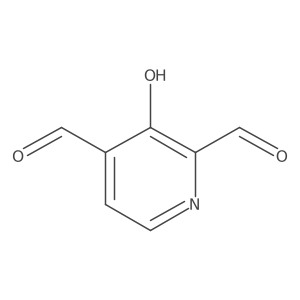 3-Hydroxypyridine-2,4-dicarbaldehyde Structure