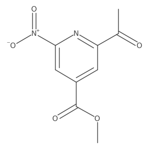 Methyl 2-acetyl-6-nitroisonicotinate Structure