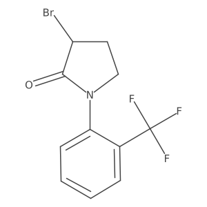 3-Bromo-1-[2-(trifluoromethyl)phenyl]pyrrolidin-2-one Structure