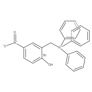 (2-Hydroxy-5-nitrobenzyl) triphenylphosphonium bromide结构式