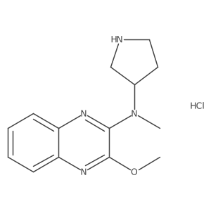 (R)-3-methoxy-N-methyl-N-(pyrrolidin-3-yl)quinoxalin-2-amine hydrochloride结构式