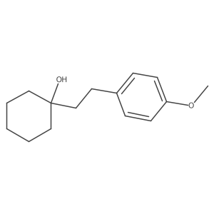 1-[2-(4-Methoxyphenyl)ethyl]cyclohexanol结构式