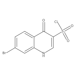 7-Bromo-4-hydroxy-3-quinolinesulfonyl chloride结构式
