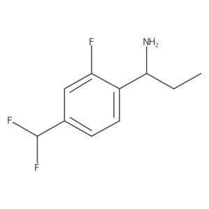 1-(4-(Difluoromethyl)-2-fluorophenyl)propan-1-amine结构式