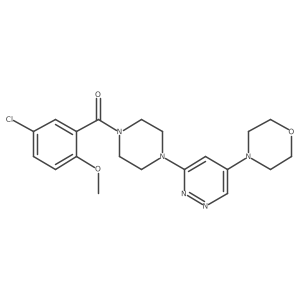 (5-Chloro-2-methoxyphenyl)(4-(5-morpholinopyridazin-3-yl)piperazin-1-yl)methanone Structure