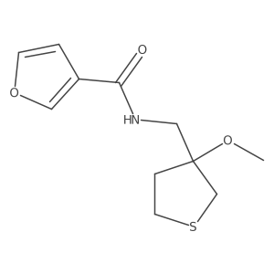 N-((3-methoxytetrahydrothiophen-3-yl)methyl)furan-3-carboxamide结构式