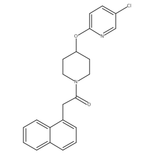 1-(4-((5-Chloropyridin-2-yl)oxy)piperidin-1-yl)-2-(naphthalen-1-yl)ethanone结构式