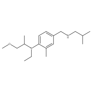 Benzenemethanamine, 4-[ethyl(2-methoxy-1-methylethyl)amino]-3-methyl-N-(2-methylpropyl)-结构式