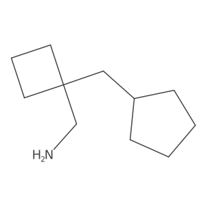 (1-(Cyclopentylmethyl)cyclobutyl)methanamine结构式