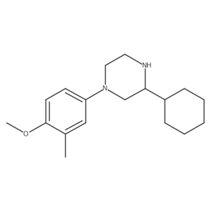 Piperazine, 3-cyclohexyl-1-(4-methoxy-3-methylphenyl)-结构式