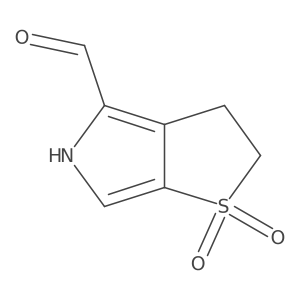 1,1-Dioxo-3,5-dihydro-2H-thieno[2,3-c]pyrrole-4-carbaldehyde Structure