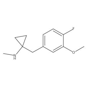 1-[(4-fluoro-3-methoxyphenyl)methyl]-N-methylcyclopropan-1-amine Structure