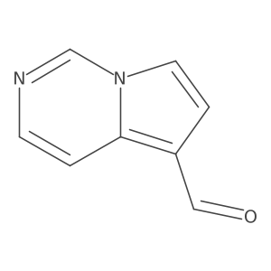 Pyrrolo[1,2-c]pyrimidine-5-carbaldehyde结构式