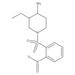 3-Ethyl-1-(2-nitrobenzenesulfonyl)piperidin-4-amine Structure