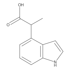 2-(1H-indol-4-yl)propanoic acid结构式