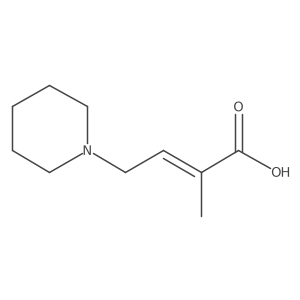 2-Methyl-4-(piperidin-1-yl)but-2-enoic acid Structure
