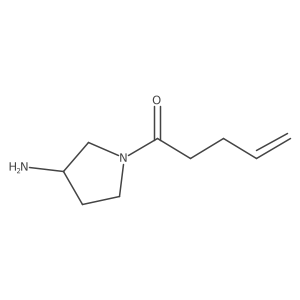 1-[(3R)-3-Aminopyrrolidin-1-yl]pent-4-en-1-one Structure