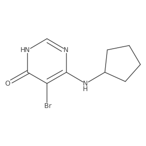 5-Bromo-6-(cyclopentylamino)pyrimidin-4(3H)-one Structure