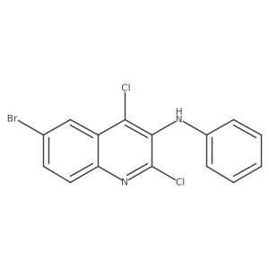 6-bromo-2,4-dichloro-N-phenylquinolin-3-amine结构式