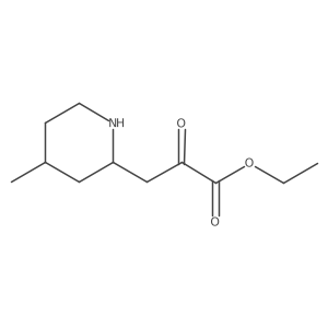 Ethyl 3-(4-methylpiperidin-2-yl)-2-oxopropanoate结构式