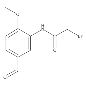 2-Bromo-N-(5-formyl-2-methoxyphenyl)acetamide结构式