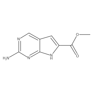 Methyl 2-amino-7H-pyrrolo[2,3-d]pyrimidine-6-carboxylate Structure