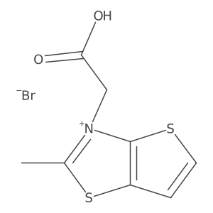 3-(Carboxymethyl)-2-methylthieno[2,3-d]thiazol-3-ium bromide Structure