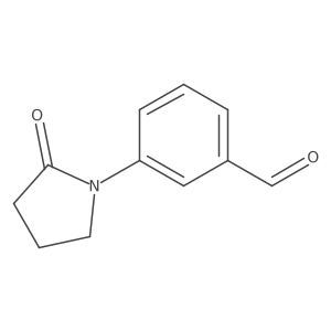 3-(2-Oxo-1-pyrrolidinyl)benzaldehyde结构式