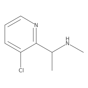 [1-(3-Chloropyridin-2-yl)ethyl](methyl)amine结构式