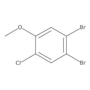 1,2-Dibromo-4-chloro-5-methoxybenzene结构式