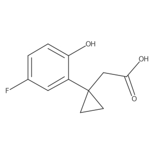 2-[1-(5-Fluoro-2-hydroxyphenyl)cyclopropyl]acetic acid Structure