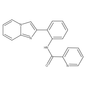 N-(2-(imidazo[1,2-a]pyridin-2-yl)phenyl)picolinamide结构式