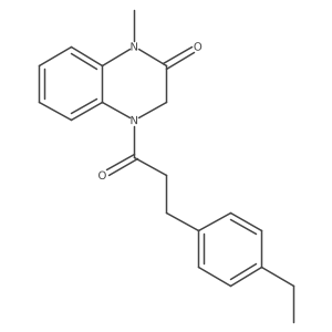 4-[3-(4-Ethylphenyl)propanoyl]-1-methyl-3H-quinoxalin-2-one Structure