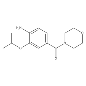 [4-amino-3-(1-methylethoxy)phenyl]-4-morpholinylMethanone结构式
