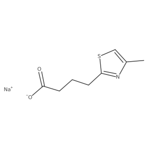 Sodium 4-(4-methyl-1,3-thiazol-2-yl)butanoate Structure